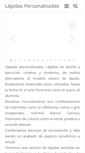 Mobile Screenshot of lapidaspersonalizadas.com