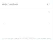 Tablet Screenshot of lapidaspersonalizadas.com